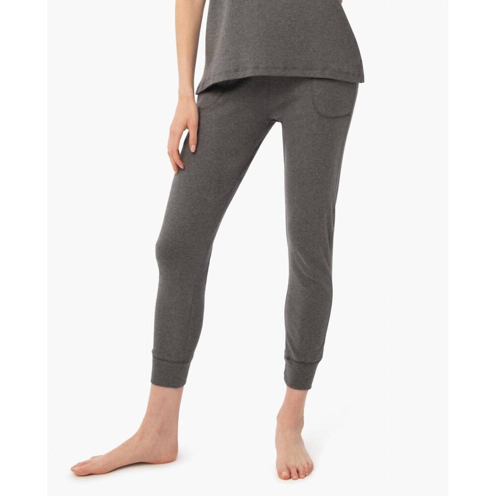 NEW UNDER THE CANOPY organic tapered jogger in charcoal